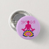 Yoga Flor de Loto Button (Vorne & Hinten)