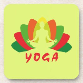 Yoga Flor de Loto Getränkeuntersetzer