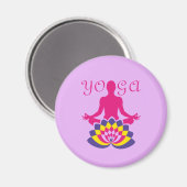 Yoga Flor de Loto Magnet (Vorderseite/Rückseite)