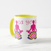 Yoga Flor de Loto Tasse (Vorderseite Links)