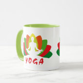 Yoga Flor de Loto Tasse (Vorderseite Links)