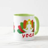 Yoga Flor de Loto Tasse (VorderseiteRechts)