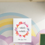 Yoga Floral Inhalieren Exhale Zitat Leinwanddruck<br><div class="desc">Yoga Inhale Exhale Blumendruck mit rosa Blume in Aquarell. Ein ideales Geschenk für Yoga Studio, Wellness Center, Life Coach, Yoga Lehrer Instructor, Meditation. Ändern Sie den Text mit dieser Vorlagenoption | Verwenden Sie weitere Optionen, um den Textstil, die Textgröße und -farbe bei Bedarf zu ändern. Wenn Sie keinen Text benötigen,...</div>