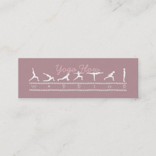 Yoga Flow Business Card Mini Visitenkarte