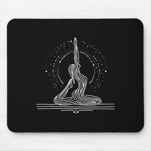 Yoga-Flow-Einzeiler-Kunst Mousepad (Vorne)