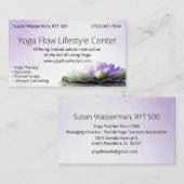 Yoga Flow Lifestyle Center Visitenkarte (Vorne/Hinten)
