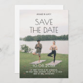 Yoga-Foto-Hochzeit Save The Date (Vorne/Hinten)