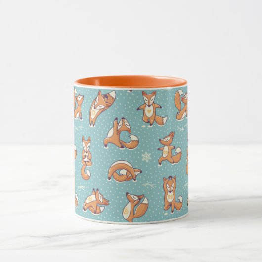 Yoga Foxes Tasse (Zentrum)
