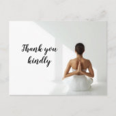Yoga-Frau Postkarte (Vorderseite)