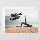 Yoga Frauen, die Yoga spielen Dankeskarte (Vorne/Hinten)