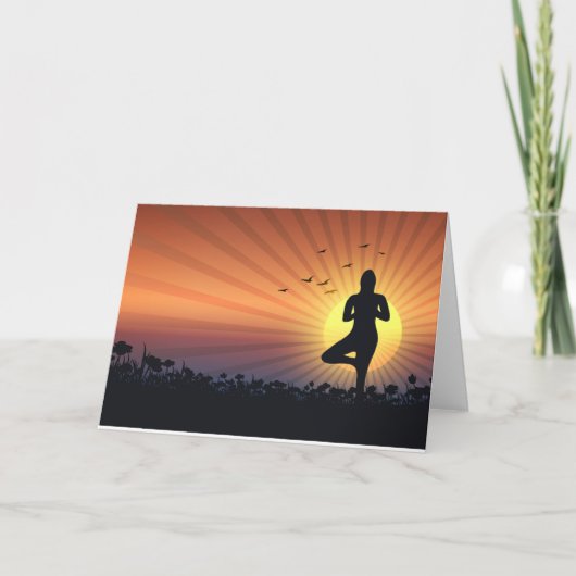 Yoga-Frauen Einladung (Vorderseite)