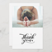 Yoga Frauen im Hintergrund Dankeskarte (Vorne/Hinten)