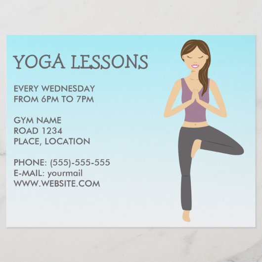 Yoga Frauen in Pose Tree Yoga Flyer (Vorne)