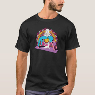 Yoga Frauen Meditationen Chakren Mandalas Katze Pi T-Shirt