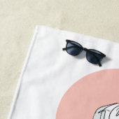 Yoga-Frauen-Name-Badetuch Strandtuch (Beispiel)