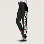 Yoga-Frauenmode unter mexikanischer Flagge Leggings (Links)