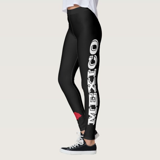 Yoga-Frauenmode unter mexikanischer Flagge Leggings (Links)