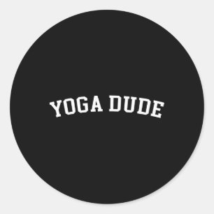 Yoga-Freak  Runder Aufkleber