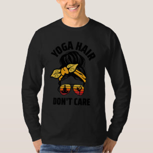 Yoga-Frisur, egal, unordentlicher Dutt Yogimädchen T-Shirt