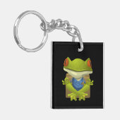 Yoga Frog Acrylic Schlüsselanhänger (Vorderseite links)