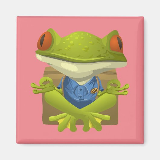 Yoga Frog Magnet (Vorne)