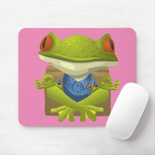 Yoga Frog Mousepad (Mit Mouse)