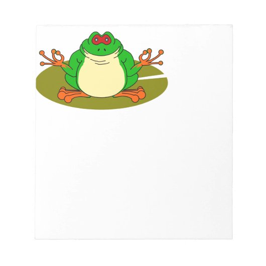 Yoga Frog Notizblock (Vorderseite)