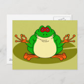 Yoga Frog Postkarte (Vorne/Hinten)
