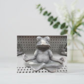 Yoga Frog Postkarte (Stehend Vorderseite)