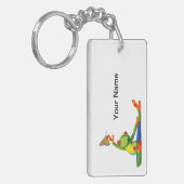 Yoga Frog Schlüsselanhänger (Vorderseite links)