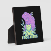 Yoga Frog Vibes Fotoplatte (Vorderseite)
