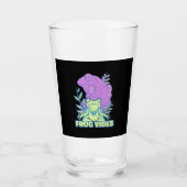 Yoga Frog Vibes Glas (Vorderseite)