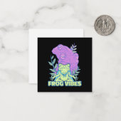 Yoga Frog Vibes Mitteilungskarte (Vorderseite/Rückseite Beispiel)