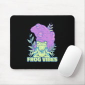 Yoga Frog Vibes Mousepad (Mit Mouse)