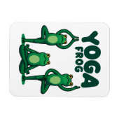 Yoga Frogs Magnet (Horizontal)
