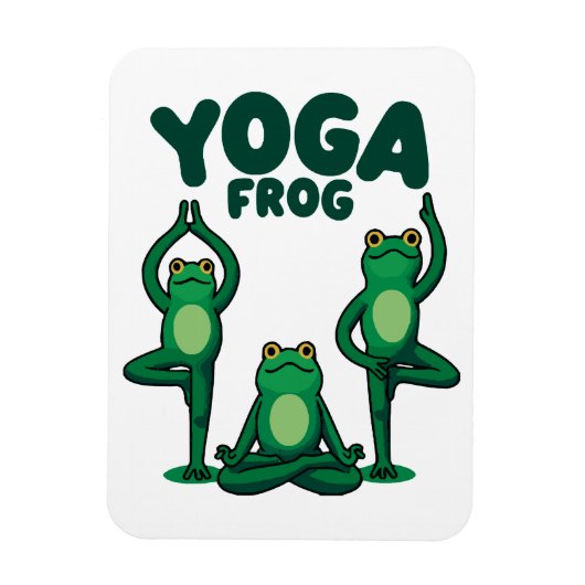 Yoga Frogs Magnet (Vertikal)