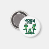 Yoga Frogs Magnet (Vorderseite/Rückseite)