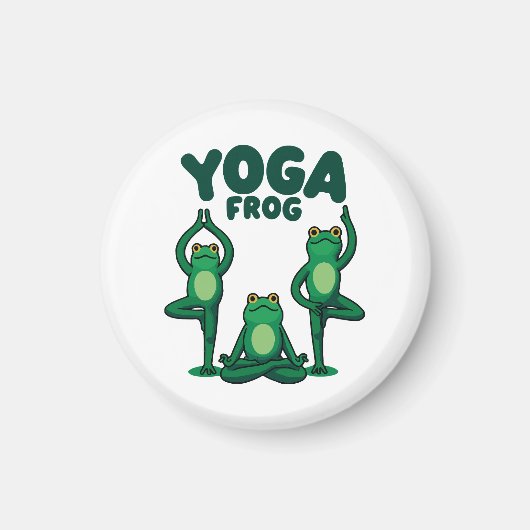 Yoga Frogs Magnet (Vorne)