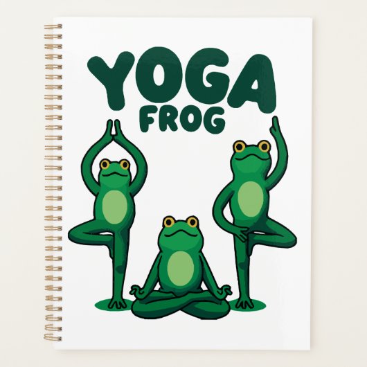 Yoga Frogs Planer (Vorderseite)