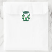 Yoga Frogs Runder Aufkleber (Tasche)