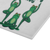 Yoga Frogs Schneidebrett (Ecke)