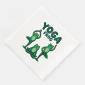 Yoga Frogs Serviette (Ecke)
