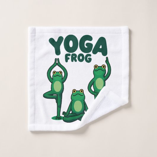 Yoga Frogs Waschlappen (Waschlappen)