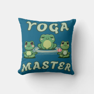 Yoga Frogs Yoga Master Kissen