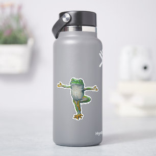 Yoga-Frosch Aufkleber