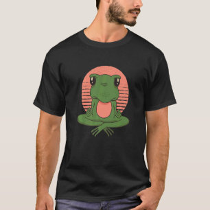 Yoga Frosch Meditation Buddhismus Frosch Prinz Frö T-Shirt
