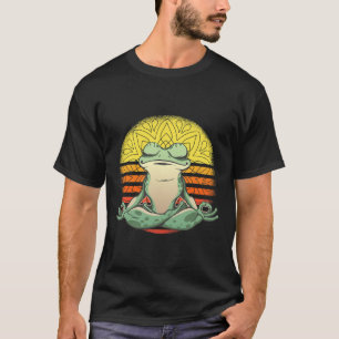 Yoga Frosch Meditation Sport T-Shirt