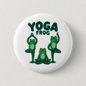 Yoga Frösche Button (Vorderseite)