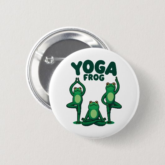 Yoga Frösche Button (Vorne & Hinten)