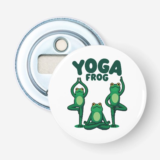 Yoga Frösche Flaschenöffner (Vorderseite)
